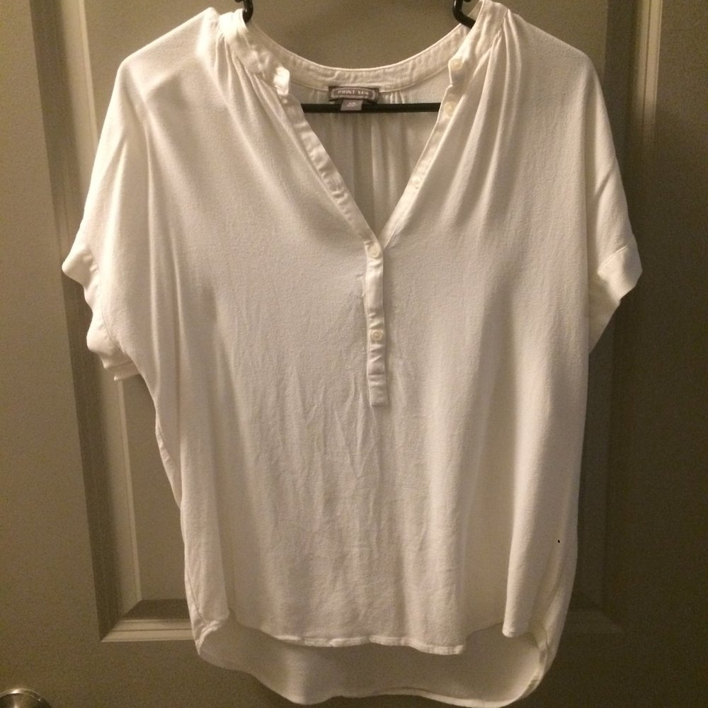 J.Crew Drapey Short Sleeve Blouse